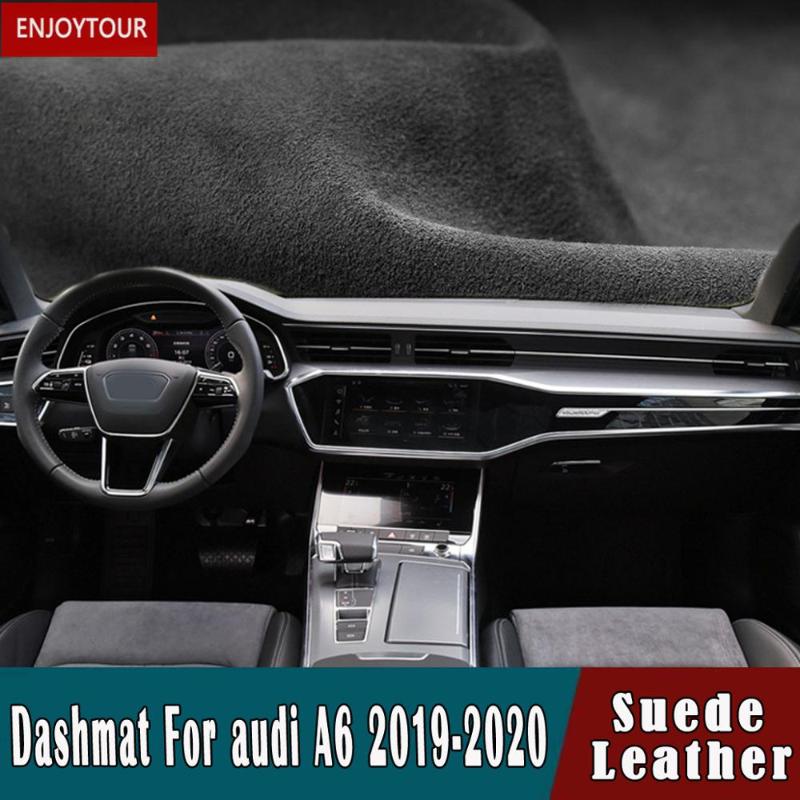 

For a6 s6 c8 avant allroad 2019 2020 Suede Leather Dashmat Dashboard Covers Dash Mat Carpet nonslip Car-styling accessories