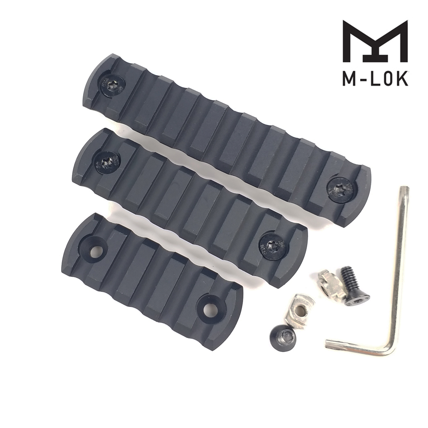 

5, 7, 9 Slot Aluminum Picatiny Rail Section for M-Lok Handguard
