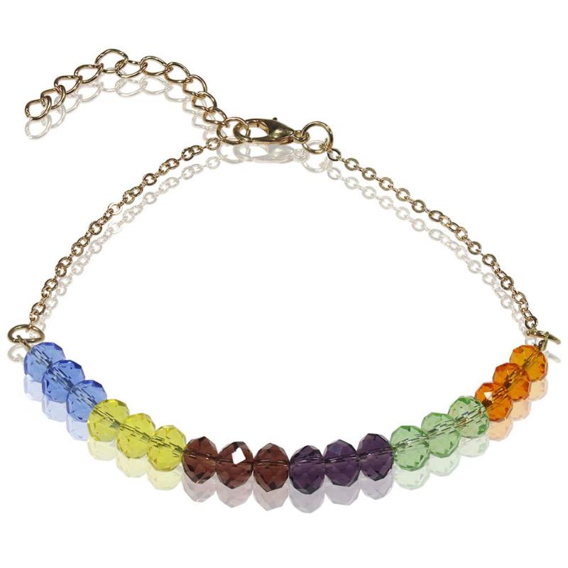 

Infinity Stones Glass Crystal Bracelet 4MM Round Beads Colorful Women Adjustable Strand Bracelets Dropship TR1064