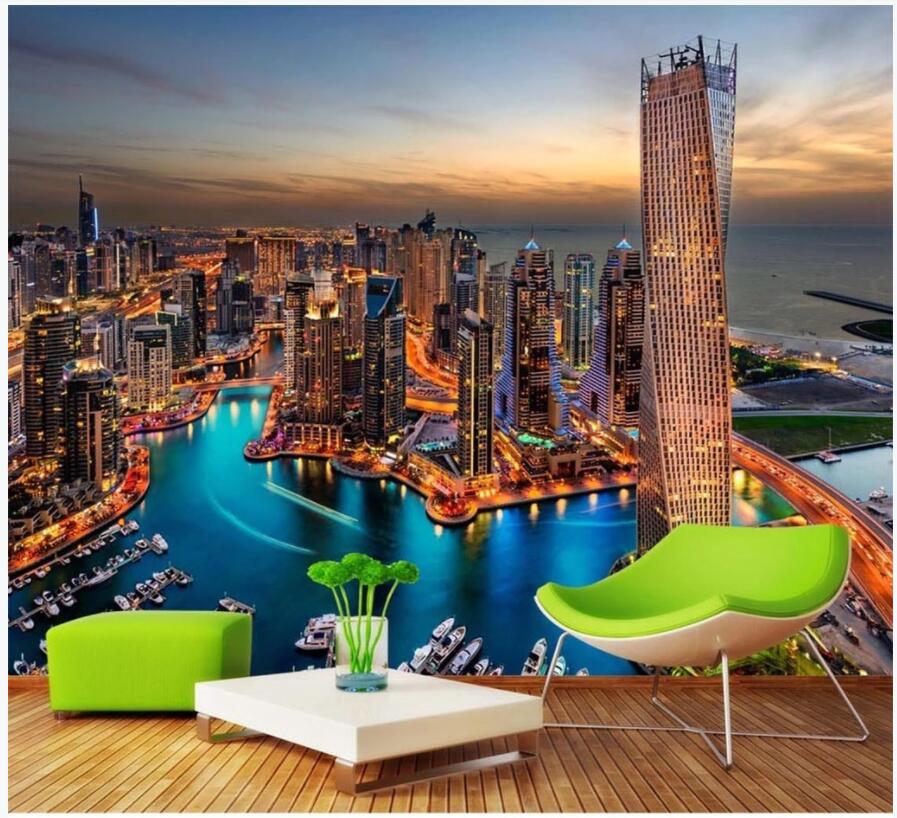 

WDBH 3d wallpaper custom photo Beautiful city night view tv background home decor living Room 3d wall murals wallpaper for walls 3 d, Non-woven wallpaper