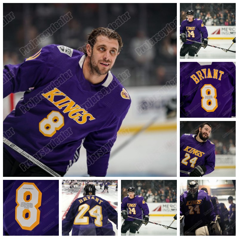 

Los Angeles Kings Memorial 8 24 Jersey Anze Kopitar Jonathan Quick Ilya Kovalchuk Dustin Brown Jeff Carter Kyle Clifford, 24 youth s-xl as picture