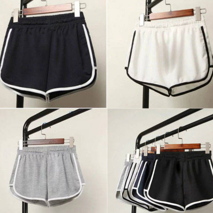 

Women Summer Shorts Split Elastic Waist Short Loose European Style Beach Sexy Home Short Women' Fitness Shorts 5XL plus SIZE, Black