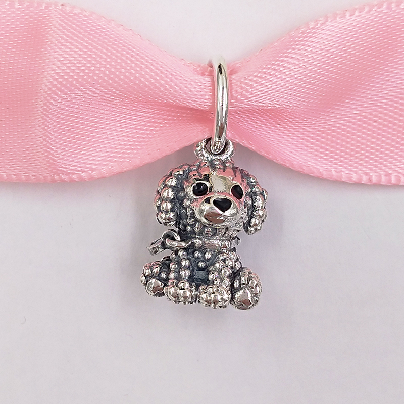 

Authentic 925 Sterling Silver Beads Poodle Pupy Dog Dangle Charm Charms Fits European Pandora Style Jewelry Bracelets & Necklace 798871C01