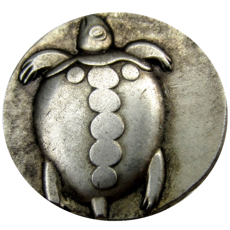 

G(13)Rare Ancient Greek Silver Stater Coin from Aegina - 480 BC copy coins