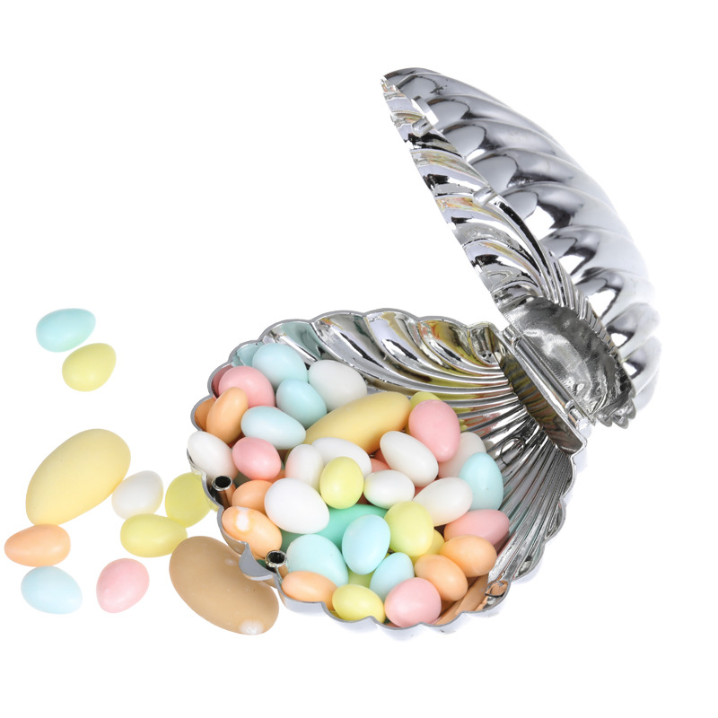 

10pcs /lot Round gift box, colorful shell wedding candy box