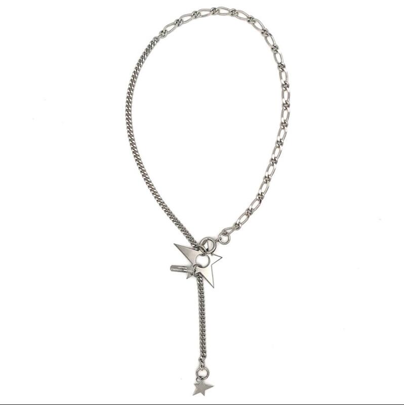 

justine clenquet Fashion lady hip-hop zircon star short clavicle chain