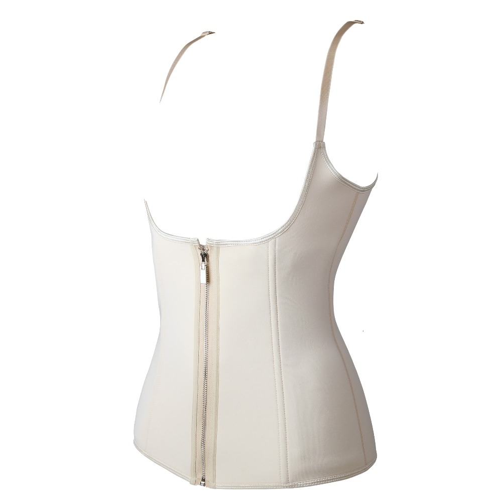 Adjustable Shoulder Strap Waist Trainer Vest Corset Women Zipper Hook