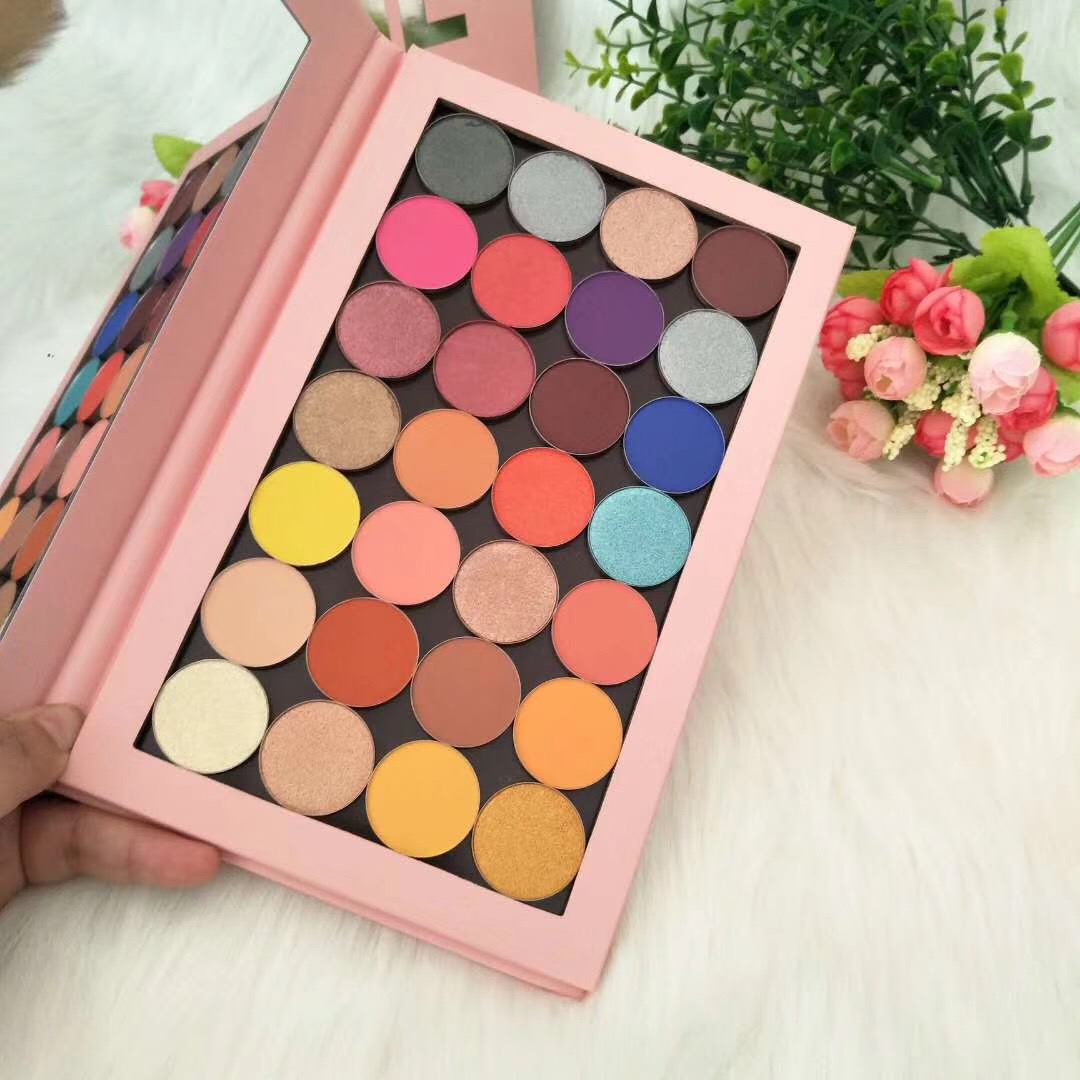 

wholesale Price! New Cosmetics Makeup Magnetic 28 colors Eyeshadow Palette Pressed Powder for Eye High Quality Eye Shadows, Multi