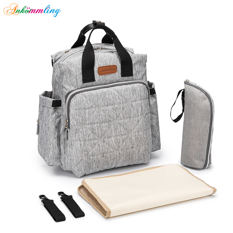 

Fashion USB Mummy Diaper Bag Travel Backpack Waterproof Stroller Bag Large Capacity Maternity Nursing Organizer, Black