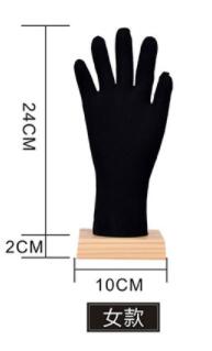 black 2410cm female pvc magne sketch hand mannequin manicure props jewelry glove model for sports racing body halloween 1pair c811-image-500547719