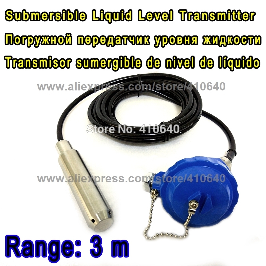 

3 Meters Range 4 to 20 mA Throw-in Type Water or Liquid Level Transmitter Level Transducer Other Specification Accept to Produce