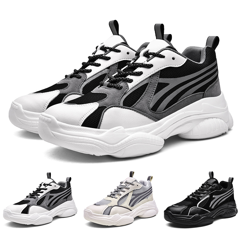 

Fashion New women mens running shoes 3M Reflective Triple Black White Grey sports trainers designer sneakers Homemade brand Made in China, A1