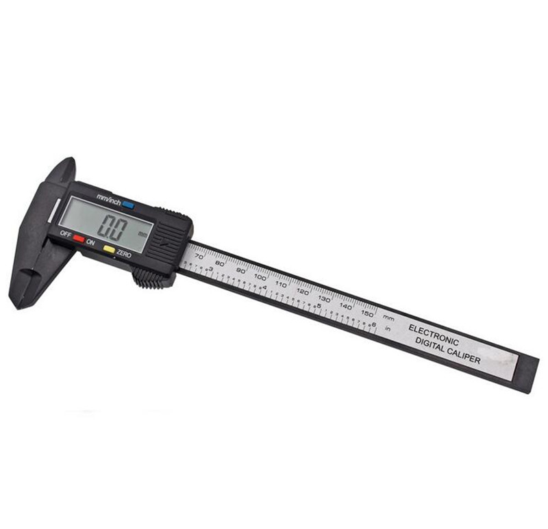 

Digital Caliper 150mm 6 inch LCD Digital Electronic Carbon Fiber Vernier Caliper Gauge Micrometer Measuring Tool Epacket