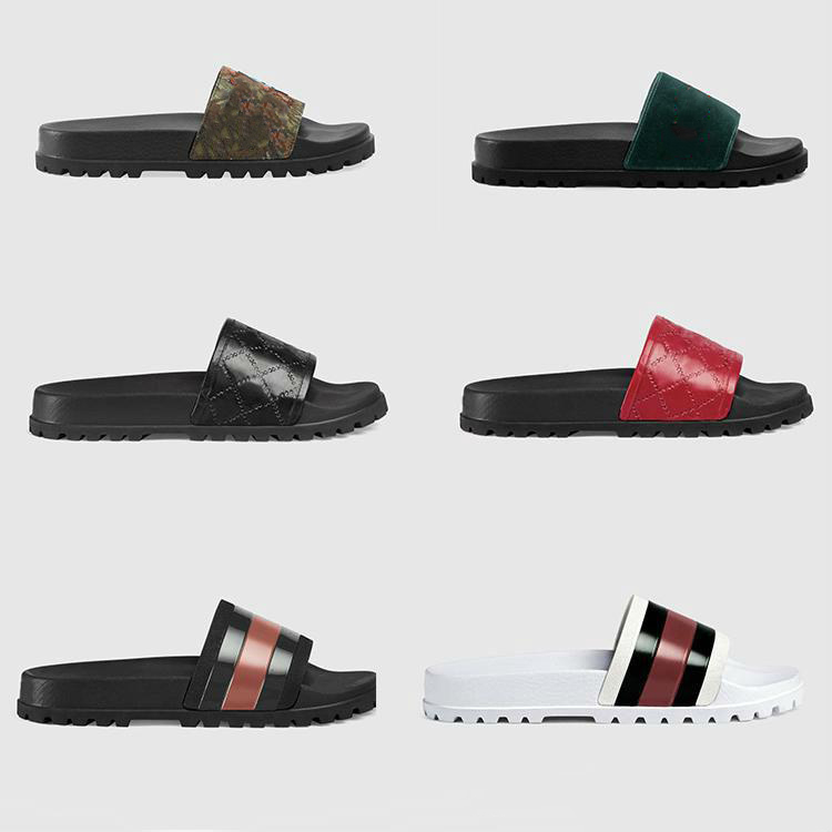 Luck Man New Summer Leather Flat Sandals and Slippers Womens Fashion Thick-Soled Non-Slip Beach Lazy Slippers
