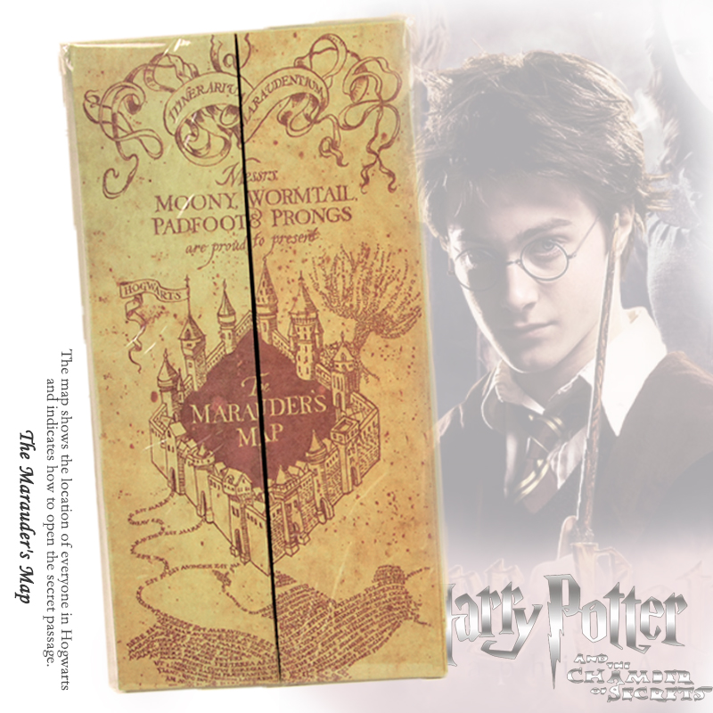 

Magic Wolrd Cosplay Potter Retro Paper Treasure Map Home Office Cosplay Collection Gift Magic School Decoration