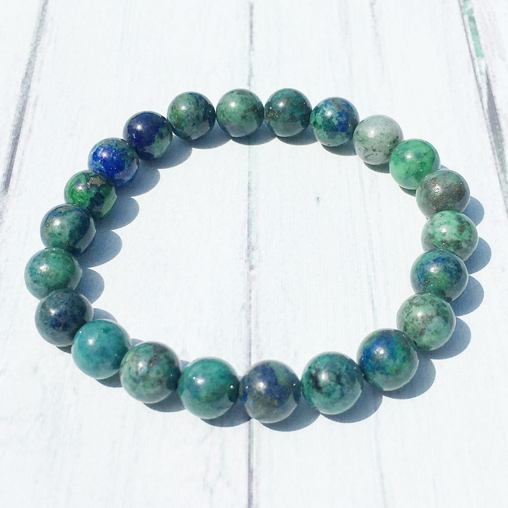 

MG0393 Genuine Chrysocolla Bracelet Trendy Handmade Beaded Bracelet Meditation Wrist Mala Gift Divine Feminine Bracelet3174633