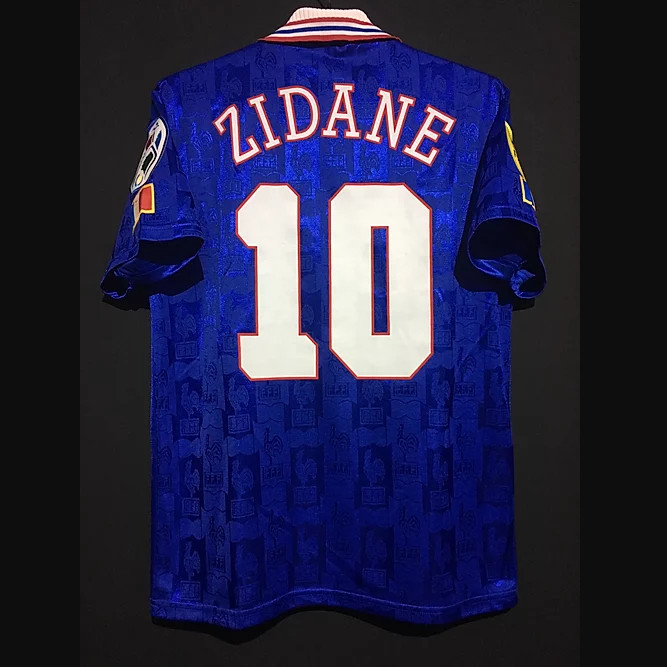 

Retro Zidane Henry Platini Vieira Giresse Djorkaeff Pires Trezeguet Deschamps Soccer Jerseys Vintage Shirt Classic Kit, 2006 away