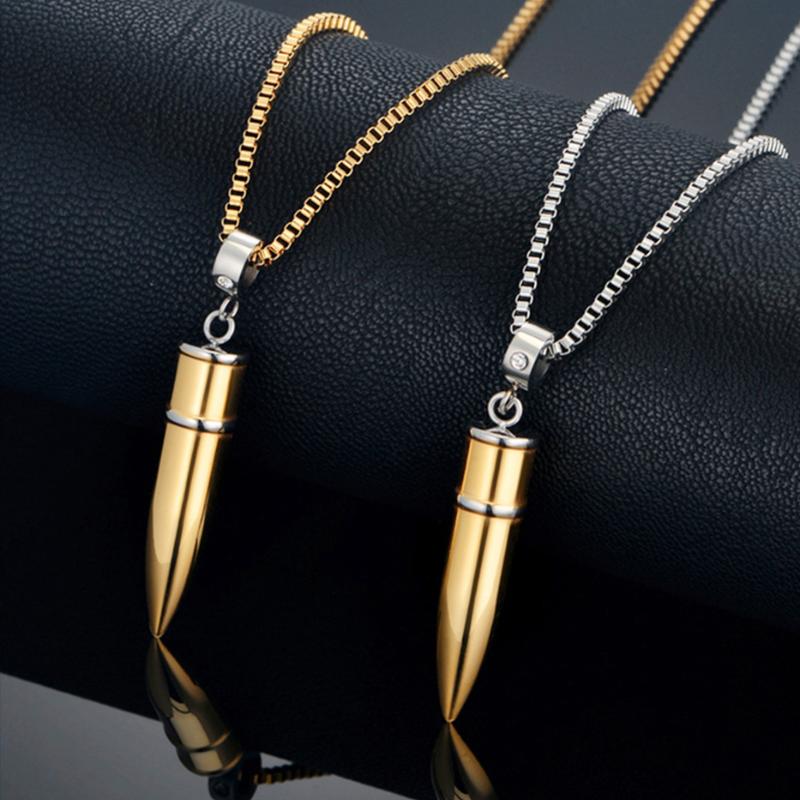 

Fashion Punk Hip-Hop Women Men Gun & Pendant Stainless Steel Chain Necklace Creative Necklaces Jewelry