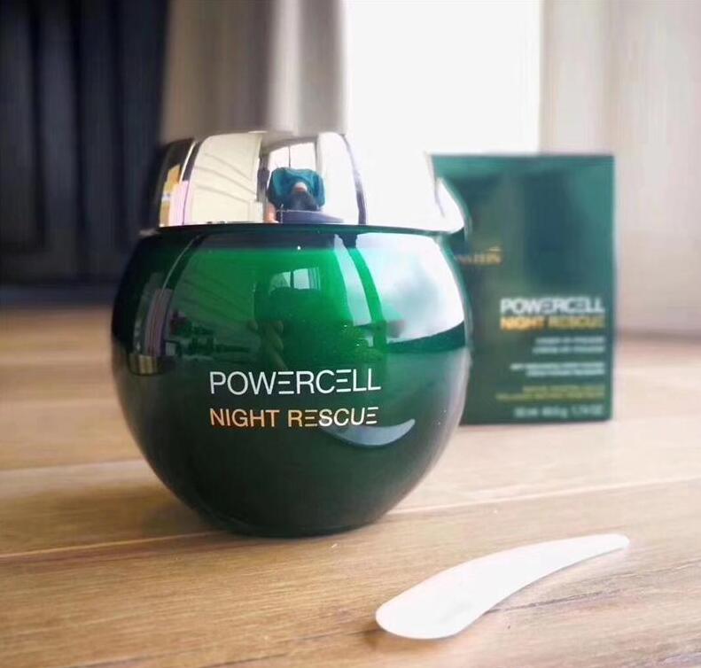 

Top brand Powercell night rescue face cream 50ml skin replumping cream mousse face cream free shipping, Skin care
