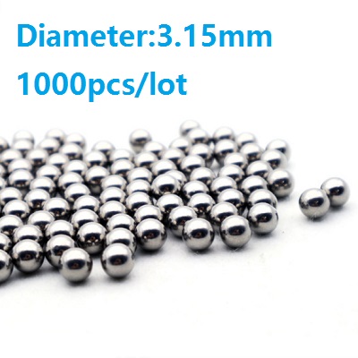 

1000pcs/lot Dia 3.15mm steel ball bearing steel balls high quality free shipping