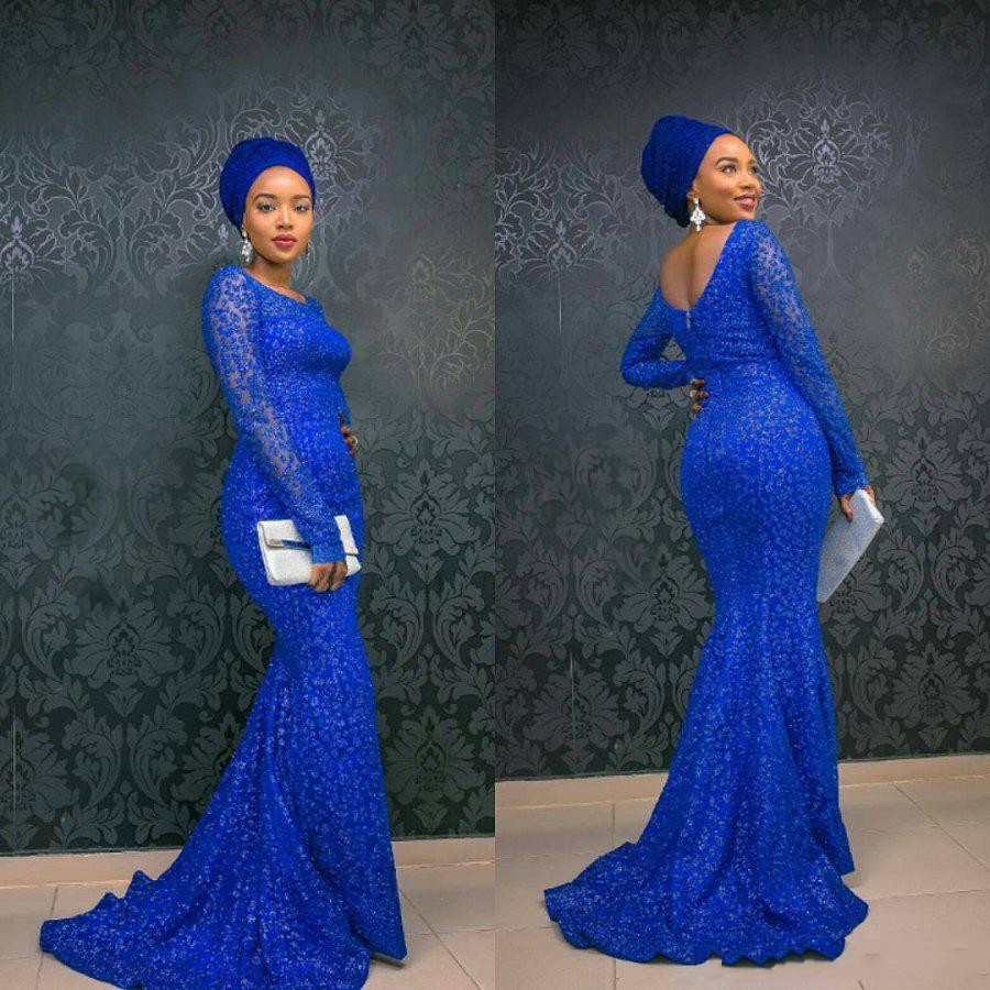 aso ebi long gown styles