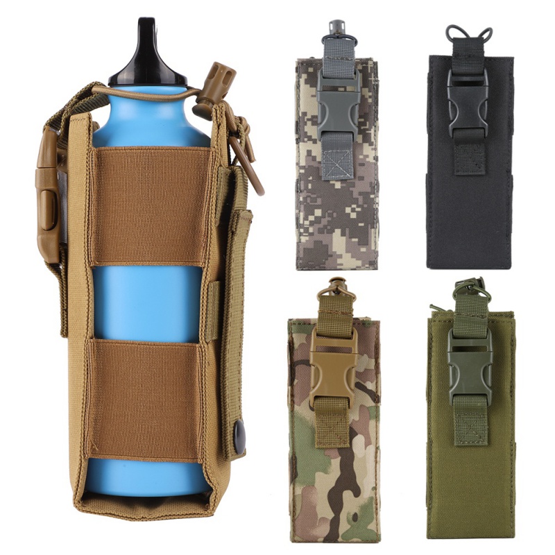 

1000D Nylon Canteen Cover Holster Tactical Molle Water Bottle Pouch Outdoor Travel Kettle Bag 0.5L-2L