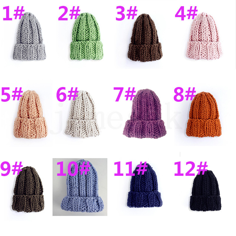 

Women Hand Made Knitting Hat High Quality Customizable Winter Warmer Ear Thick Soft Beanie Lady Chunky Knitted Rib Hats DA067, Multi