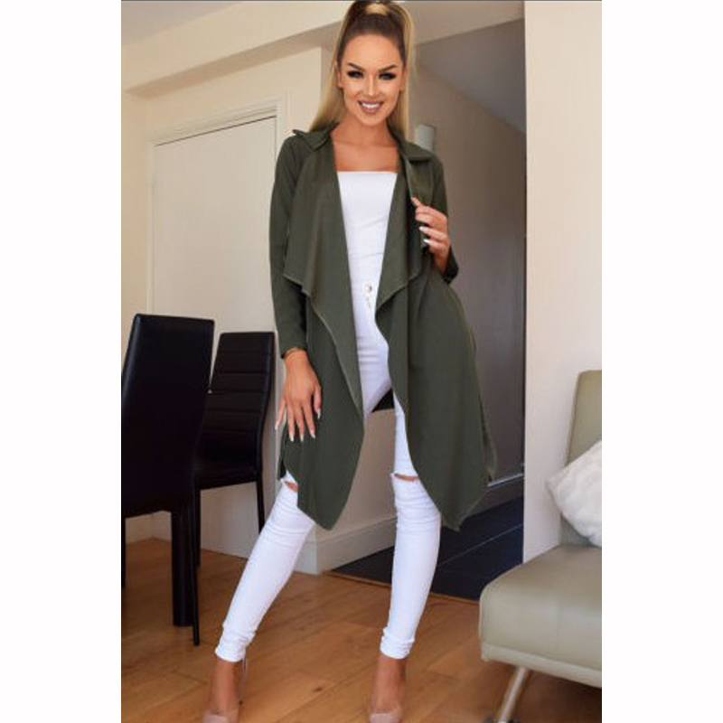 

Thin Cropped Longsleeve Trench Coat Long For Women Cardigan Long Lace Top Spring 2019 New Fashionable, Black