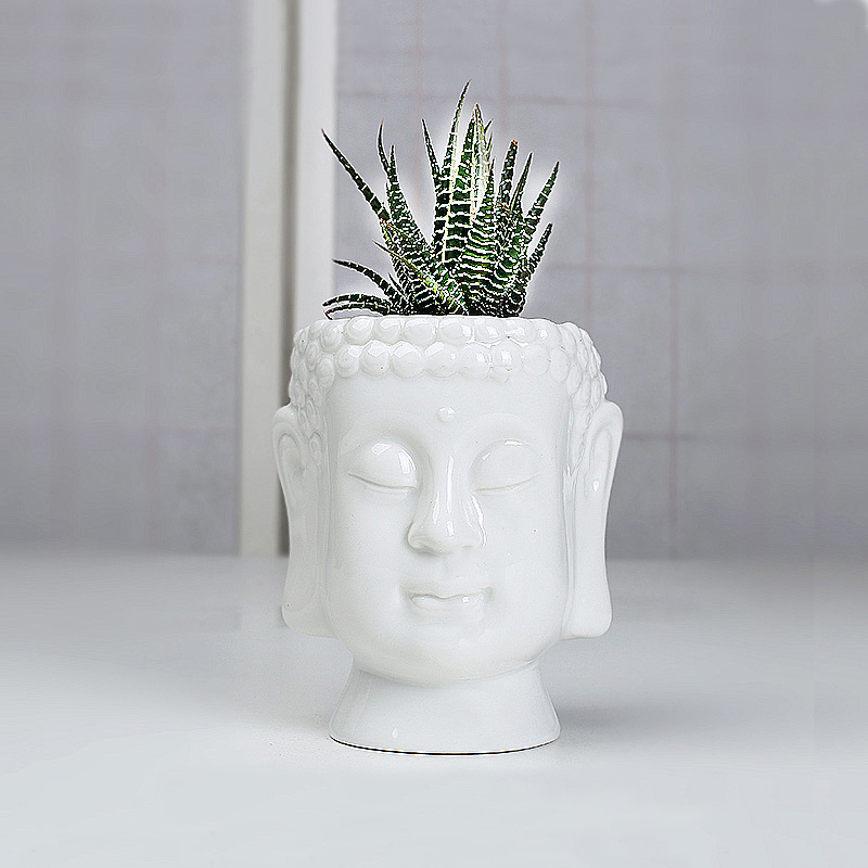 2019 Feng Shui Fortune Buddha Statue Flower Pot Vase Fortune Cat