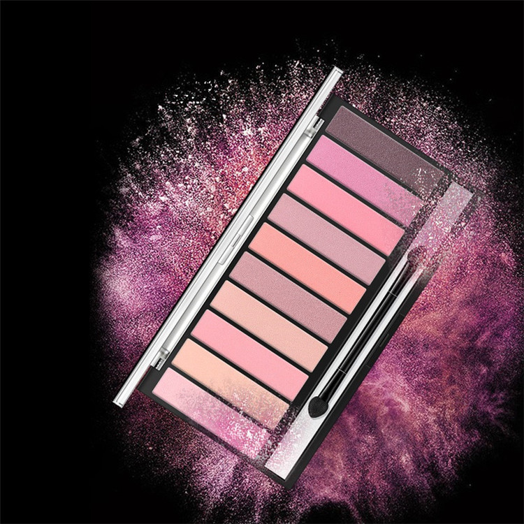 

12 color peach blossom Mermaid color eye shadow pearl light Matte Fashion eye shadow waterproof and non Halo dyeing color make up T9F0051, Multi