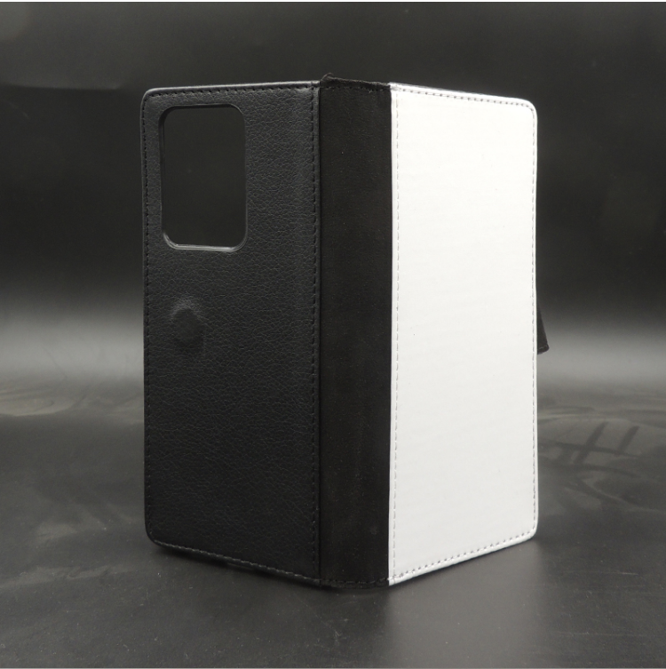 

2D Sublimation Blank Flip Leather Case For Samsung S21/S20 Ultra/S10 Plus/S9/S8/Note 10 Thermal transfer Soft TPU Cover, Black