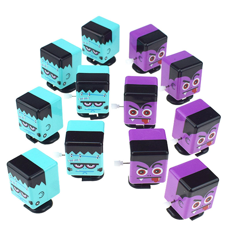 

Square Face Freak Clockwork Toys Wind-up Toys Walking Freaks Halloween Supplies Kids Gifts