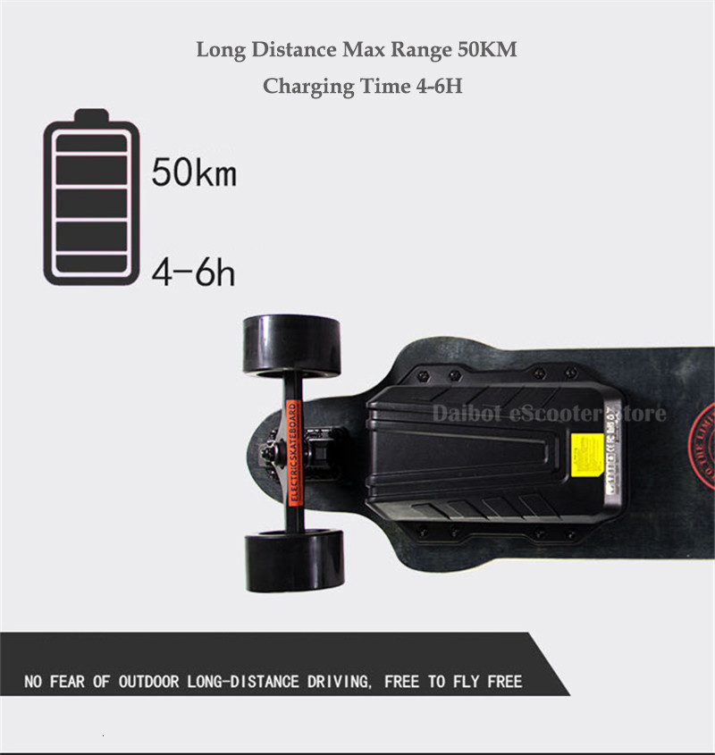 Electric Skateboard For Adult 4 Wheels Electric Scooters Double Drive 600W 36V 40KMH Longboard Electric Skateboard (15)