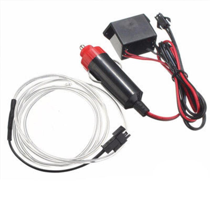 

2M EL Wire LED Car Auto Interior Decor Fluorescent Neon Strip Cold Lamp Tape 12V