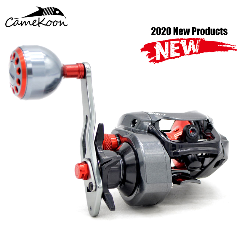

CAMEKOON Left/Right Hand Saltwater Baitcasting Reel 7.3:1 Bait Casting Fishing Wheel with Magnetic Brake Carp Fishing Coil