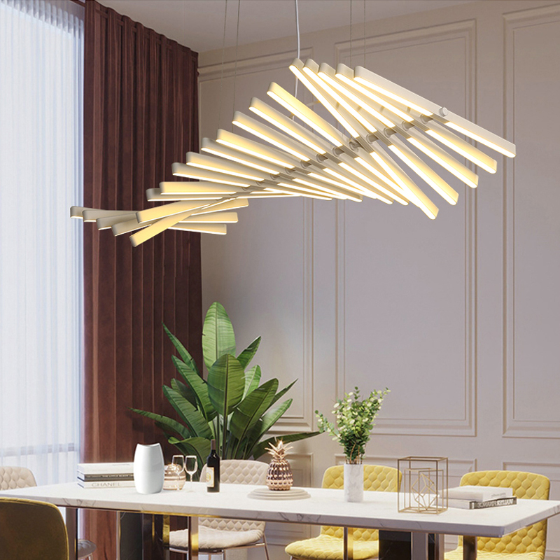 

Modern LED Chandelier lighting Nordic Black/White Office Pendant lamps living room home hanging lights dining room Bar fixtures