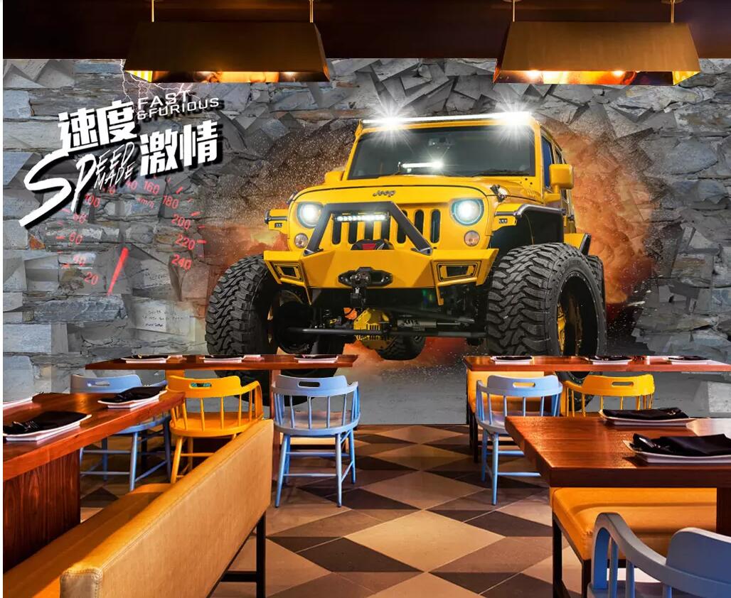 

WDBH 3d wallpaper custom photo Industrial Wind Auto Bar Coffee Shop tv background Home decor 3d wall murals wallpaper for walls 3 d, Non-woven