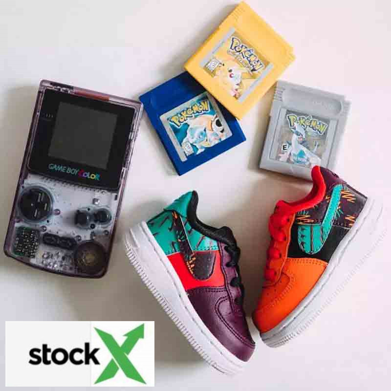 

Kids Force 1 AF1 1 low cut orange left and right mandarin duck GS Casual Low 1 What The LA NYC Black White Sketch Pack Designer shoe22-37, Shoe box