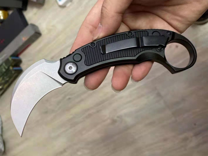 

High End Karambit Folding Blades Claw Knife S35VN Stone Wash Blade CNC 6061-T6 Handle EDC Pocket Knives Xmas Gift