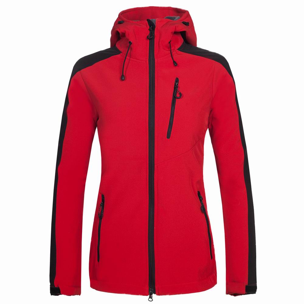 

new women HELLY Jacket Winter Hooded Softshell for Windproof and Waterproof Soft Coat Shell Jacket HANSEN Jackets Coats 1728 RED, Pink