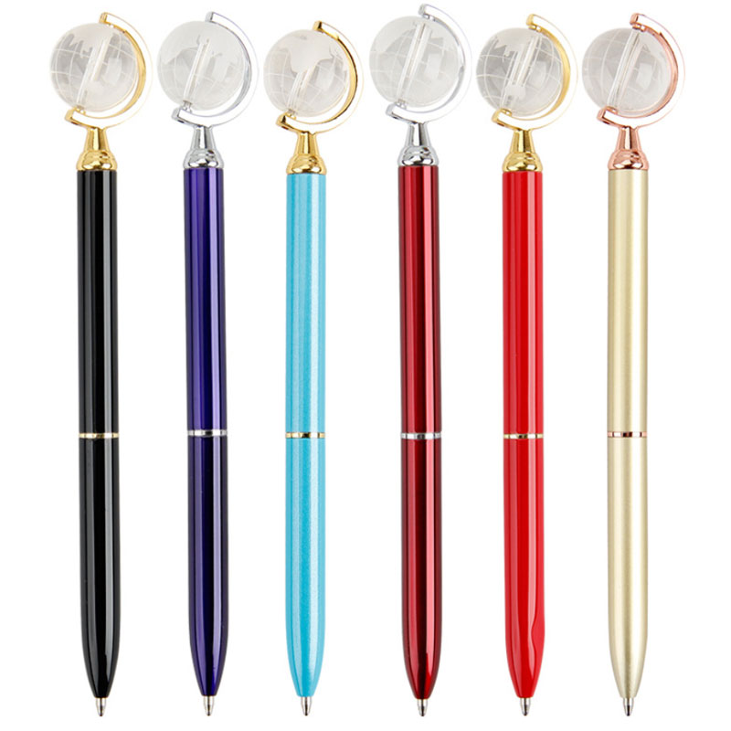 

2020 New Creative Rotatable Crystal Ball Ballpoint Pens Fashion Pens For School Office Stationery Business Gift, Random mixed