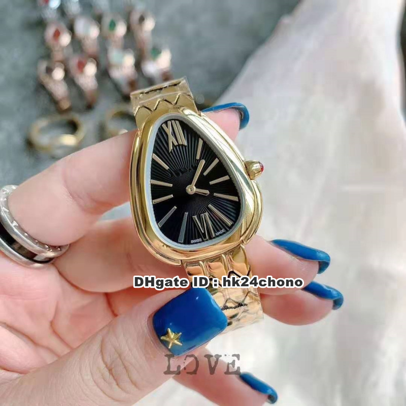

2019 New 10 Style Best Watches Serpenti Seduttori Quartz Womens Watch 103141 103145 18K Gold Bracelet Ladys Wristwatches BV2B, Slivery;brown