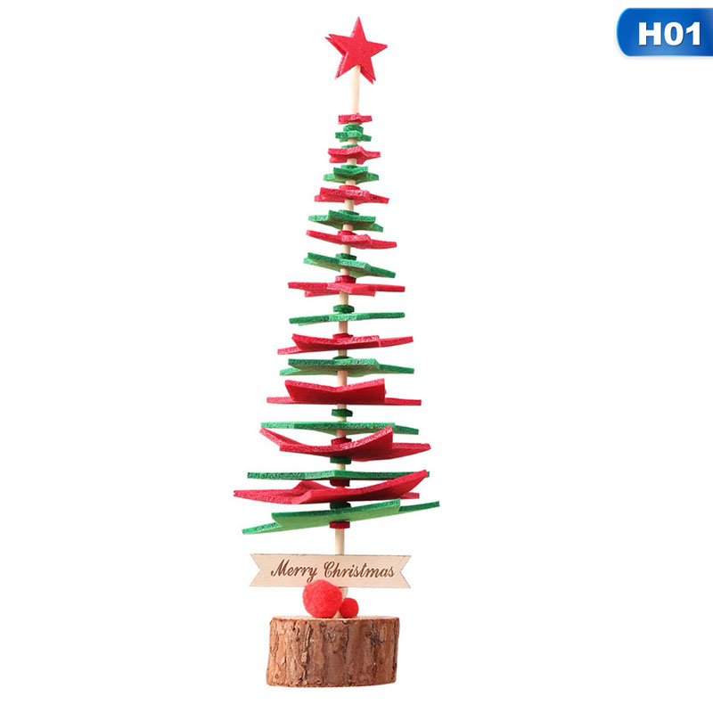

Christmas Decorations Felt Cloth Fabric Christmas Tree Decoration Desktop Trinkets DIY Ornaments