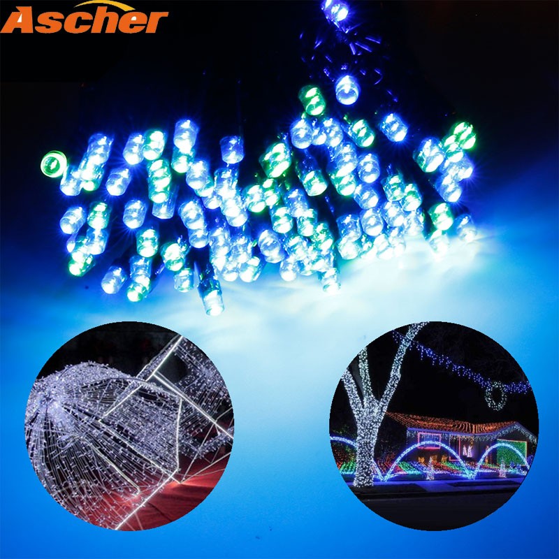 

LED Solar String Light Outdoor Fairy Lights Home Garlands Garden Christmas Holiday Wedding Party Lamps Decoration Waterproof