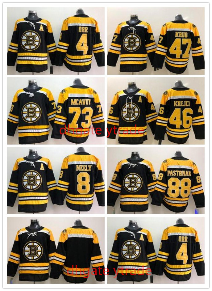 

2019 Boston Bruins Men's Jersey 4 Bobby Orr 8 Cam Neely 46 David Krejci Torey Krug Charlie Mcavoy David Pastrnak ALL Stitched Hockey Jerseys, Blank team