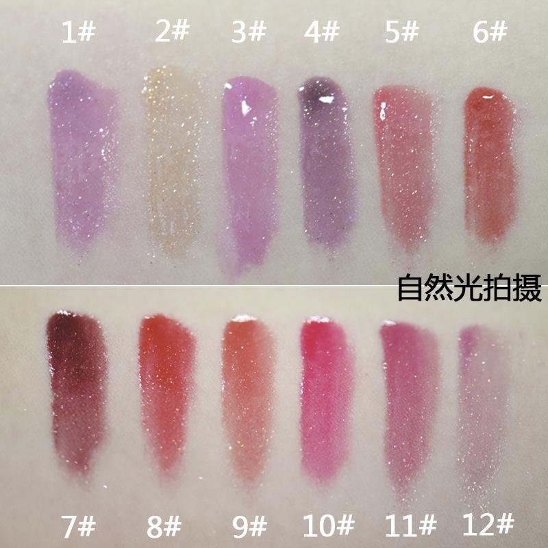 

Dropshipping Most Popular Candy Color lip gloss Makeup Lasting moisturizing nourishing lip glaze Mirror glass lip gloss Change Color Liquid., Mixed color