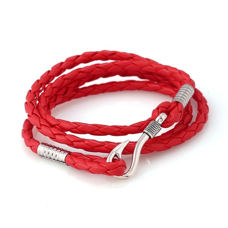 

Ornaments Navigation Navy Air Anchor Multi-storey Weave Bracelet Black Nylon