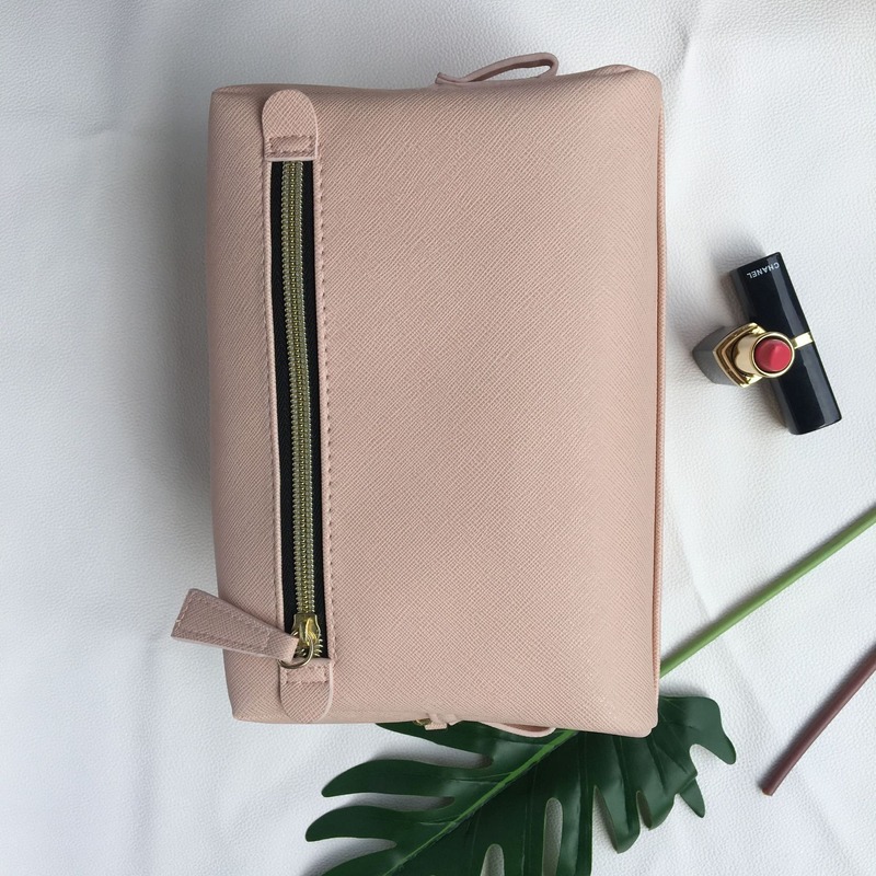 

2020 new cosmetic bag storage bag women handbag handbag suitcase make up box, Beige