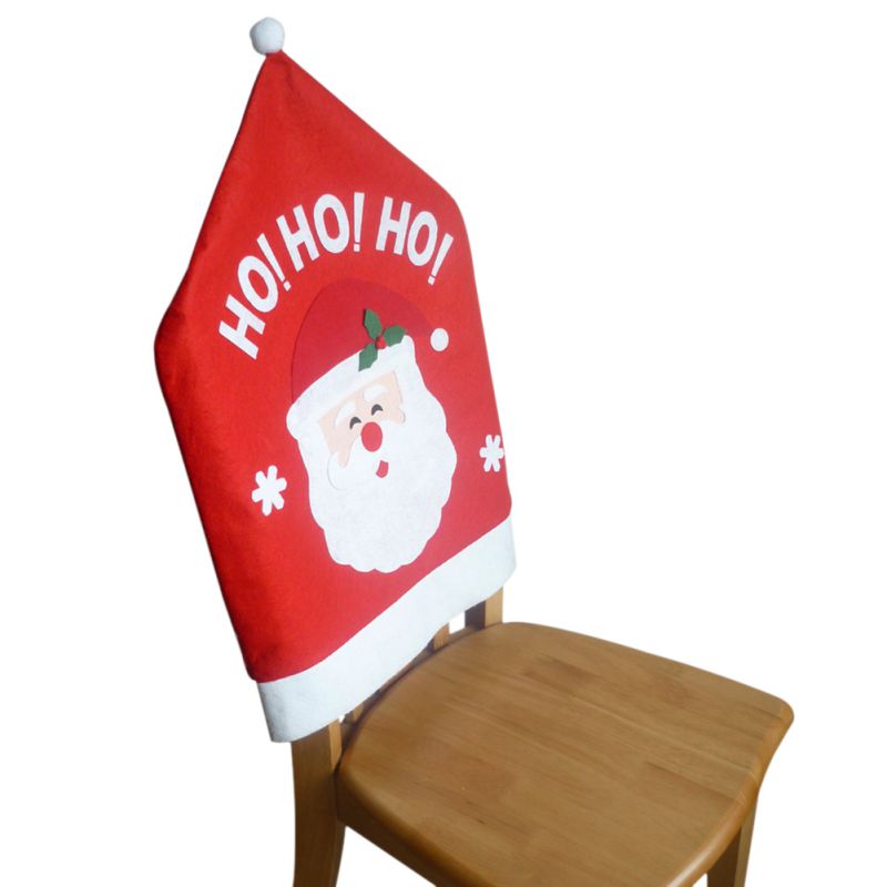 

Christmas Soft Xmas Chair Cover Cute Santa Claus Chair Cover Decor Kid Christmas Gift and Cute Home Decor Ornaments 2018