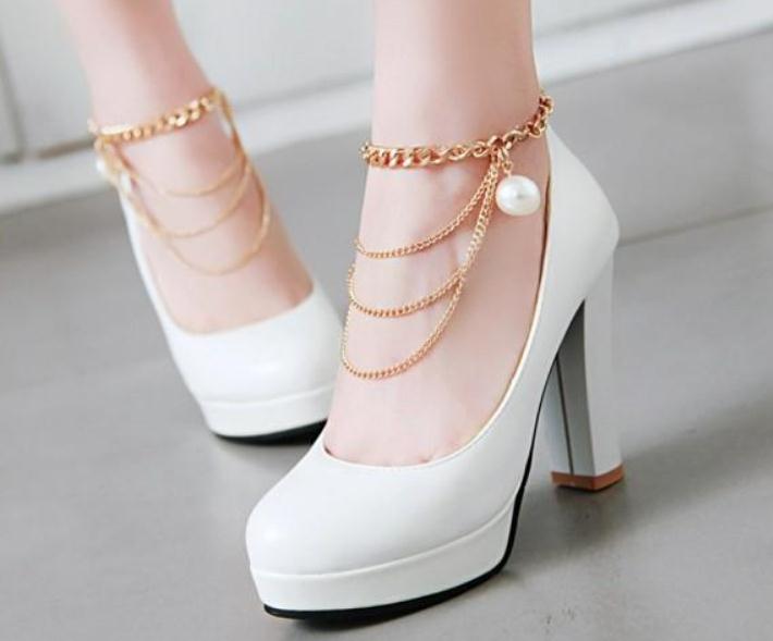 

2019 Women's shoes in Spring and Autumn with New style High heel Coarse heel round head waterproof table@5042, Black